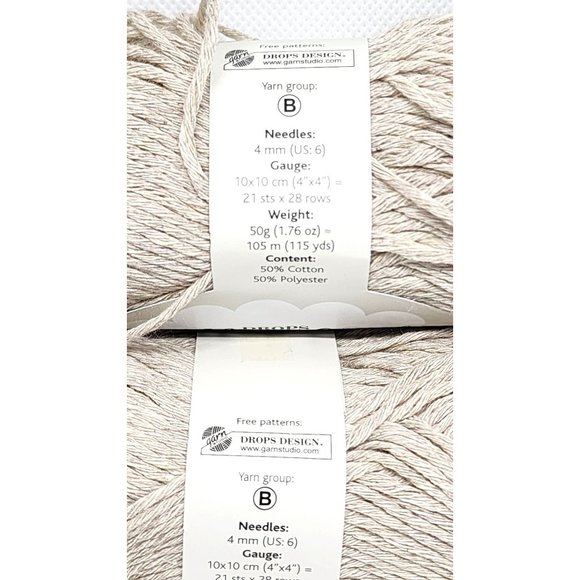 Drops Cotton Light Yarn - Color 21, Dyelot 524 - Cotton/Polyester Blend Yarn - Picture 5 of 10